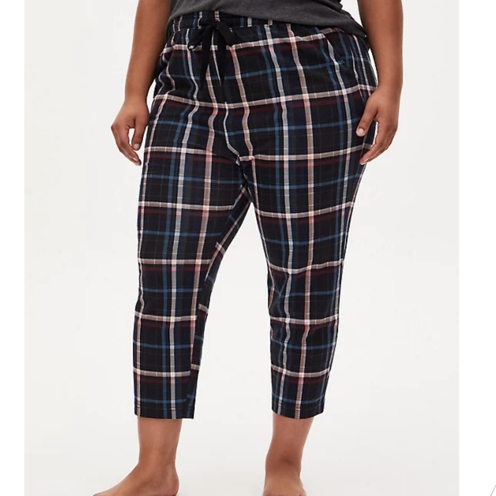 🆕MULTI PLAID CROP SLEEP PANT